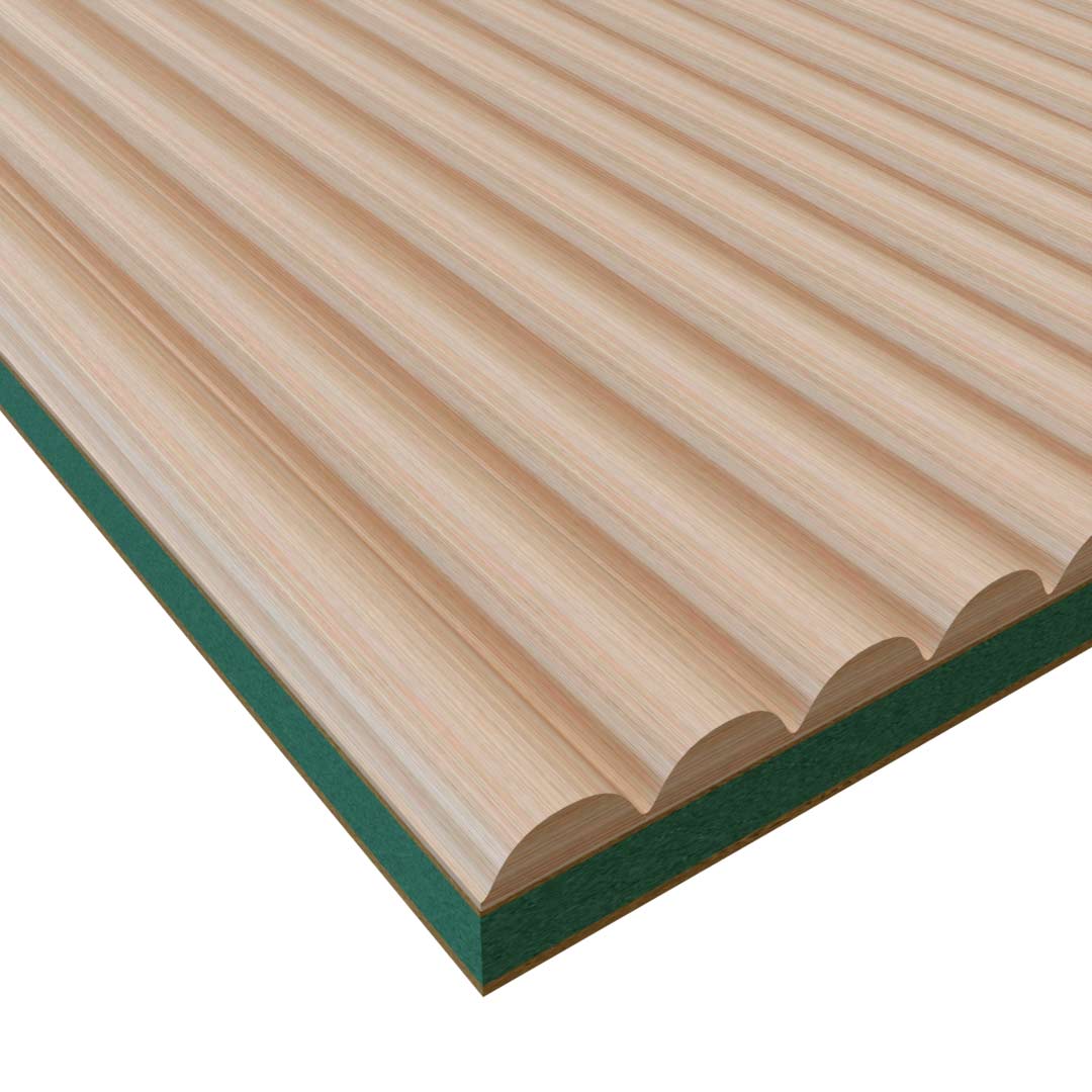 Sforzando Swells - 12mm Ribbed Solid Wood Panels 5mm + Base panel Sforzando Swells - 12mm Ribbed Solid Wood Panels 5mm + Base panel